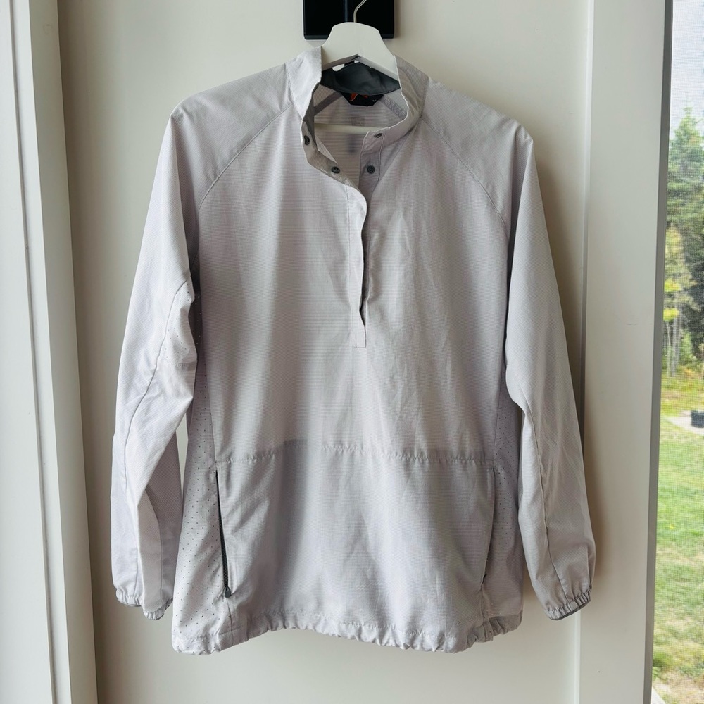 Eddie Bauer Light Gray Windbreaker